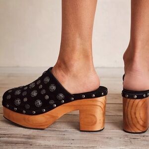 Free People Claudia Clogs Back Size 38/8